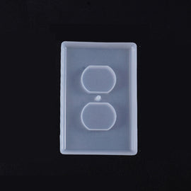 Crystal Epoxy Mirror Porous Socket Button Data Line Switch Panel Silicone Mold, Style One, Style Two, Style Three, Style Four, Style Five, Style Six