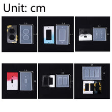 Load image into Gallery viewer, Crystal Epoxy Mirror Porous Socket Button Data Line Switch Panel Silicone Mold, Style One, Style Two, Style Three, Style Four, Style Five, Style Six
