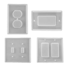 Load image into Gallery viewer, Crystal Epoxy Mirror Porous Socket Button Data Line Switch Panel Silicone Mold, Style One, Style Two, Style Three, Style Four, Style Five, Style Six