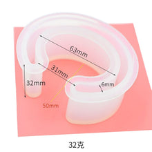 Load image into Gallery viewer, C Type Bracelet Half-Opening Mould DIY Crystal Epoxy Silicone Mould, MD1005