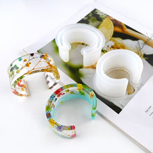 Load image into Gallery viewer, C Type Bracelet Half-Opening Mould DIY Crystal Epoxy Silicone Mould, MD1005