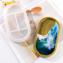 Load image into Gallery viewer, Oval Dish Silicone Mold DIY Crystal Glue Storage Box Mold, MD3706