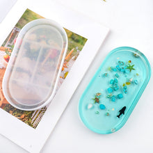 Load image into Gallery viewer, Oval Dish Silicone Mold DIY Crystal Glue Storage Box Mold, MD3706