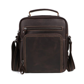 6479 Men Casual Large-Capacity One-Shoulder Messenger Leather Bag
