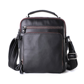 6479 Men Casual Large-Capacity One-Shoulder Messenger Leather Bag
