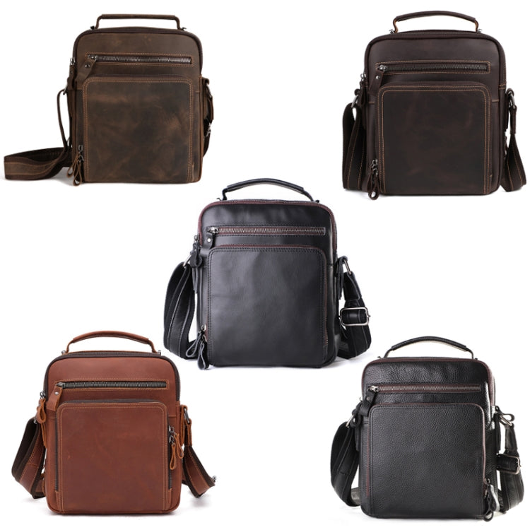 6479 Men Casual Large-Capacity One-Shoulder Messenger Leather Bag