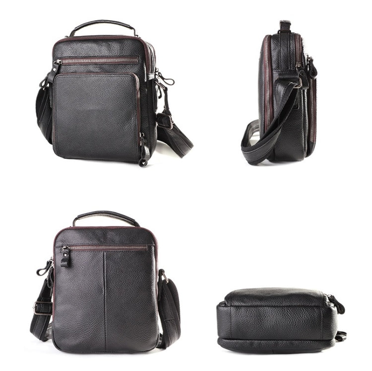 6479 Men Casual Large-Capacity One-Shoulder Messenger Leather Bag