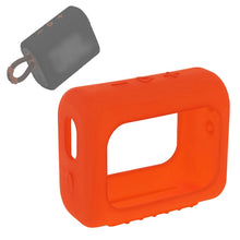Load image into Gallery viewer, For JBL GO3 Bluetooth Speaker Silicone Cover Portable Protective Case with Carabiner, Red, Black, Silver Gray, Orange, Dark Blue, Mint Green, Army Green