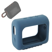 Load image into Gallery viewer, For JBL GO3 Bluetooth Speaker Silicone Cover Portable Protective Case with Carabiner, Red, Black, Silver Gray, Orange, Dark Blue, Mint Green, Army Green