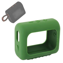 Load image into Gallery viewer, For JBL GO3 Bluetooth Speaker Silicone Cover Portable Protective Case with Carabiner, Red, Black, Silver Gray, Orange, Dark Blue, Mint Green, Army Green