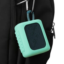 Load image into Gallery viewer, For JBL GO3 Bluetooth Speaker Silicone Cover Portable Protective Case with Carabiner, Red, Black, Silver Gray, Orange, Dark Blue, Mint Green, Army Green