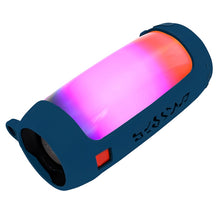 Load image into Gallery viewer, P401 For JBL Pulse4 Portable Shockproof Silicone Protective Case with Carabiner &amp; Lanyard, Black, Orange, Rose Red, Mint Green, Dark Blue