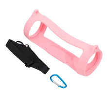 Load image into Gallery viewer, For JBL Charge 4 Bluetooth Speaker Portable Silicone Protective Cover with Shoulder Strap &amp; Carabiner, Pink, Red, Blue, Black, Silver Gray, Orange, Mint Green, Navy Blue