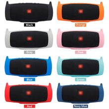 Load image into Gallery viewer, For JBL Charge 4 Bluetooth Speaker Portable Silicone Protective Cover with Shoulder Strap &amp; Carabiner, Pink, Red, Blue, Black, Silver Gray, Orange, Mint Green, Navy Blue