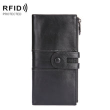 Load image into Gallery viewer, Retro Ladies RFID Wallet Leather Long Mobile Phone Bag, Green, Red, Brown, Black, Blue, Purple Coffee color