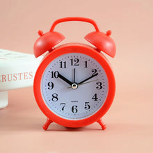 Load image into Gallery viewer, 2 PCS Student Bed Small Alarm Clock Desk Alarm Clock, Red, Blue, Beige, Pink