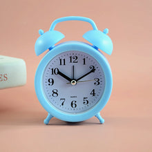 Load image into Gallery viewer, 2 PCS Student Bed Small Alarm Clock Desk Alarm Clock, Red, Blue, Beige, Pink