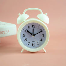 Load image into Gallery viewer, 2 PCS Student Bed Small Alarm Clock Desk Alarm Clock, Red, Blue, Beige, Pink