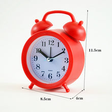 Load image into Gallery viewer, 2 PCS Student Bed Small Alarm Clock Desk Alarm Clock, Red, Blue, Beige, Pink