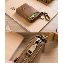 Load image into Gallery viewer, BUFF CAPTAIN 474 Multifunctional Leather Coin Purse Man Hanging Waist Door Anti-Brush Key Bag, Blue, Black, Yellow Brown, Brown, Yellow Brown Gift Box, Black Gift Box, Brown Gift Box, Blue Gift Box