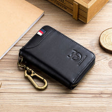 Load image into Gallery viewer, BUFF CAPTAIN 474 Multifunctional Leather Coin Purse Man Hanging Waist Door Anti-Brush Key Bag, Blue, Black, Yellow Brown, Brown, Yellow Brown Gift Box, Black Gift Box, Brown Gift Box, Blue Gift Box