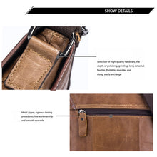 Load image into Gallery viewer, BUFF CAPTAIN 034 Men Leather Shoulder Bag Sports Outdoor First-Layer Cowhide Bag