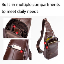 Load image into Gallery viewer, BUFF CAPTAIN 087 Men Leather Shoulder Bag First-Layer Cowhide Sports Chest Bag
