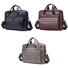 Load image into Gallery viewer, BUFF CAPTAIN 046 Men Leather Briefcase First-Layer Cowhide Computer Handbag