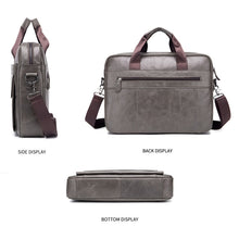 Load image into Gallery viewer, BUFF CAPTAIN 046 Men Leather Briefcase First-Layer Cowhide Computer Handbag
