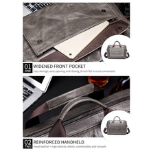 Load image into Gallery viewer, BUFF CAPTAIN 046 Men Leather Briefcase First-Layer Cowhide Computer Handbag