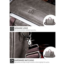 Load image into Gallery viewer, BUFF CAPTAIN 046 Men Leather Briefcase First-Layer Cowhide Computer Handbag