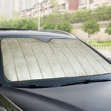 Load image into Gallery viewer, Aluminum Foil Five-Layer Thickening Car Sunscreen Heat Insulation Sun Visor, 145x70cm Gold, 145x70cm Silver, 145x70cm Blue