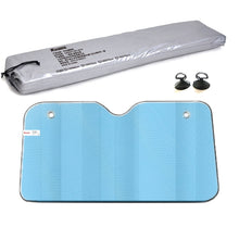 Load image into Gallery viewer, Aluminum Foil Five-Layer Thickening Car Sunscreen Heat Insulation Sun Visor, 145x70cm Blue, 145x70cm Gold, 145x70cm Silver