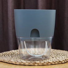 Load image into Gallery viewer, Transparent Plastic Double-Layer Water Storage Automatic Water-Absorbing Flowerpot, A703 Caliber 8.2cm, A705 Caliber 10.5cm, A707 Caliber 15.3cm, A709 Caliber 23.5cm