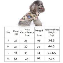 Load image into Gallery viewer, Pet Beach Shirt Dog Print Spring And Summer Clothes, S, M, L, XL