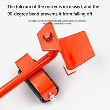 Load image into Gallery viewer, CY-0102 5 in 1 Household Moving Bed Heavy Object Moving Pulley Furniture Shifter Multifunctional Carrier, Red (150KG), Yellow (300KG), Silver (500KG), Red Black Pry Bar (150KG), Tank (100KG), Cartoon (100KG)