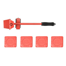 Load image into Gallery viewer, CY-0102 5 in 1 Household Moving Bed Heavy Object Moving Pulley Furniture Shifter Multifunctional Carrier, Red (150KG), Yellow (300KG), Silver (500KG), Red Black Pry Bar (150KG), Tank (100KG), Cartoon (100KG)