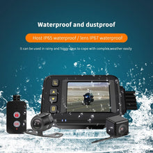 Load image into Gallery viewer, MT30 720P Waterproof Motorcycle Driving Recorder Locomotive Front And Rear Double Lens Recorder, MT30