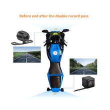 Load image into Gallery viewer, MT30 720P Waterproof Motorcycle Driving Recorder Locomotive Front And Rear Double Lens Recorder, MT30