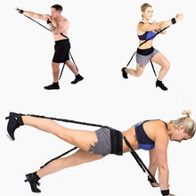 Load image into Gallery viewer, Bounce Trainer Fitness Resistance Band Boxing Suit Latex Tube Tension Rope Leg Waist Trainer