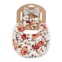 Load image into Gallery viewer, Baby Linen Cotton Printed Double-sided Saliva Towel Headband Set, DP021-1, DP021-2, DP021-3, DP021-4, DP021-5, DP021-6, DP021-7, DP021-13, DP021-9, DP021-10, DP021-11, DP021-12