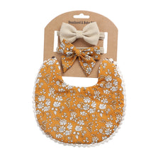 Load image into Gallery viewer, Baby Linen Cotton Printed Double-sided Saliva Towel Headband Set, DP021-1, DP021-2, DP021-3, DP021-4, DP021-5, DP021-6, DP021-7, DP021-13, DP021-9, DP021-10, DP021-11, DP021-12