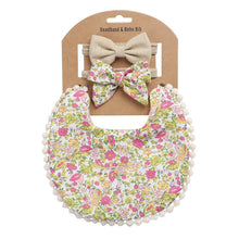 Load image into Gallery viewer, Baby Linen Cotton Printed Double-sided Saliva Towel Headband Set, DP021-1, DP021-2, DP021-3, DP021-4, DP021-5, DP021-6, DP021-7, DP021-13, DP021-9, DP021-10, DP021-11, DP021-12