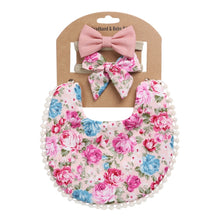 Load image into Gallery viewer, Baby Linen Cotton Printed Double-sided Saliva Towel Headband Set, DP021-1, DP021-2, DP021-3, DP021-4, DP021-5, DP021-6, DP021-7, DP021-13, DP021-9, DP021-10, DP021-11, DP021-12