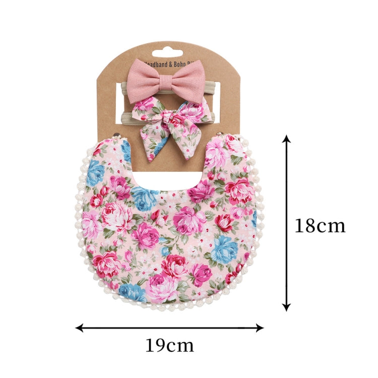 Baby Linen Cotton Printed Double-sided Saliva Towel Headband Set, DP021-1, DP021-2, DP021-3, DP021-4, DP021-5, DP021-6, DP021-7, DP021-13, DP021-9, DP021-10, DP021-11, DP021-12