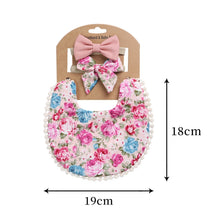 Load image into Gallery viewer, Baby Linen Cotton Printed Double-sided Saliva Towel Headband Set, DP021-1, DP021-2, DP021-3, DP021-4, DP021-5, DP021-6, DP021-7, DP021-13, DP021-9, DP021-10, DP021-11, DP021-12