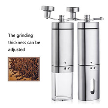 Load image into Gallery viewer, Household Stainless Steel Hand-Cranked Coffee Machine Grinder, Transparent Model, Stainless Steel Model