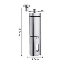 Load image into Gallery viewer, Household Stainless Steel Hand-Cranked Coffee Machine Grinder, Transparent Model, Stainless Steel Model