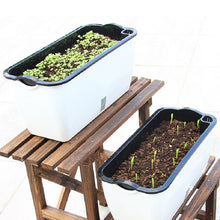 Load image into Gallery viewer, Family Balcony Rectangular Plastic Self-Absorbent Vegetable Growing Pot Flower Pot, Style:, SC01 Extra Large Pot, SC02 Big Pot