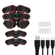 Load image into Gallery viewer, EMS Portable Abdomen Device Electric Abdominal Muscle Stickers with LCD Screen Display